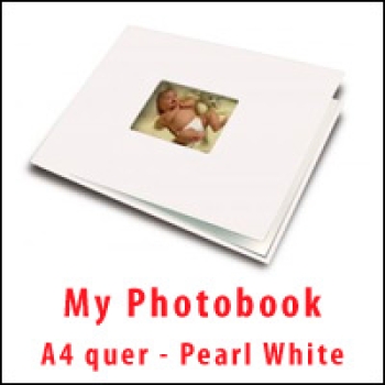 My PhotoBook A4 quer - Pearl White - 10er Box