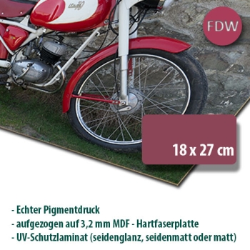 Pigmentdruck auf MDF im Format 18x27 cm