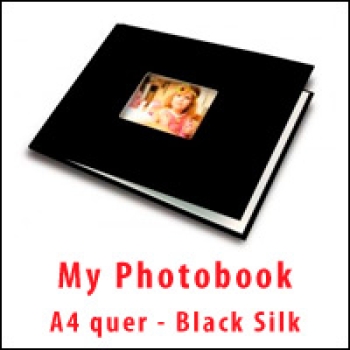 My PhotoBook A4 quer - Black Silk