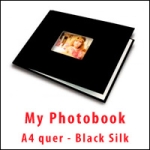 My PhotoBook A4 quer - Black Silk - 10er Box