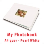 My PhotoBook A4 quer - Pearl White - 10er Box