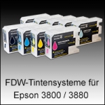 FDW Refill Kartuschen für Epson 3800