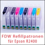 FDW Refill Patronen für Epson R2400 mit Autoreset Chip